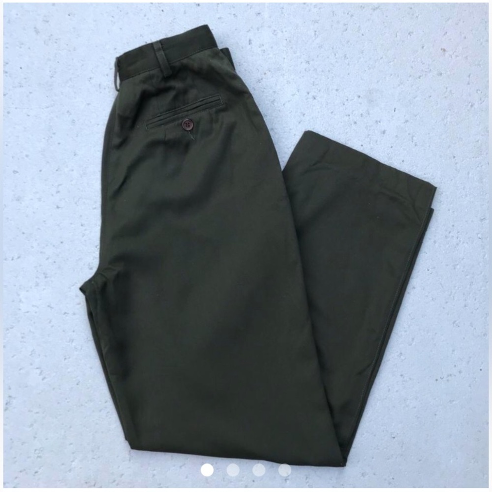 Vintage 90s Liz Claiborne High Waisted Forest Green Pants Size 8